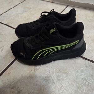 Puma Kids Black and Green Sneakers